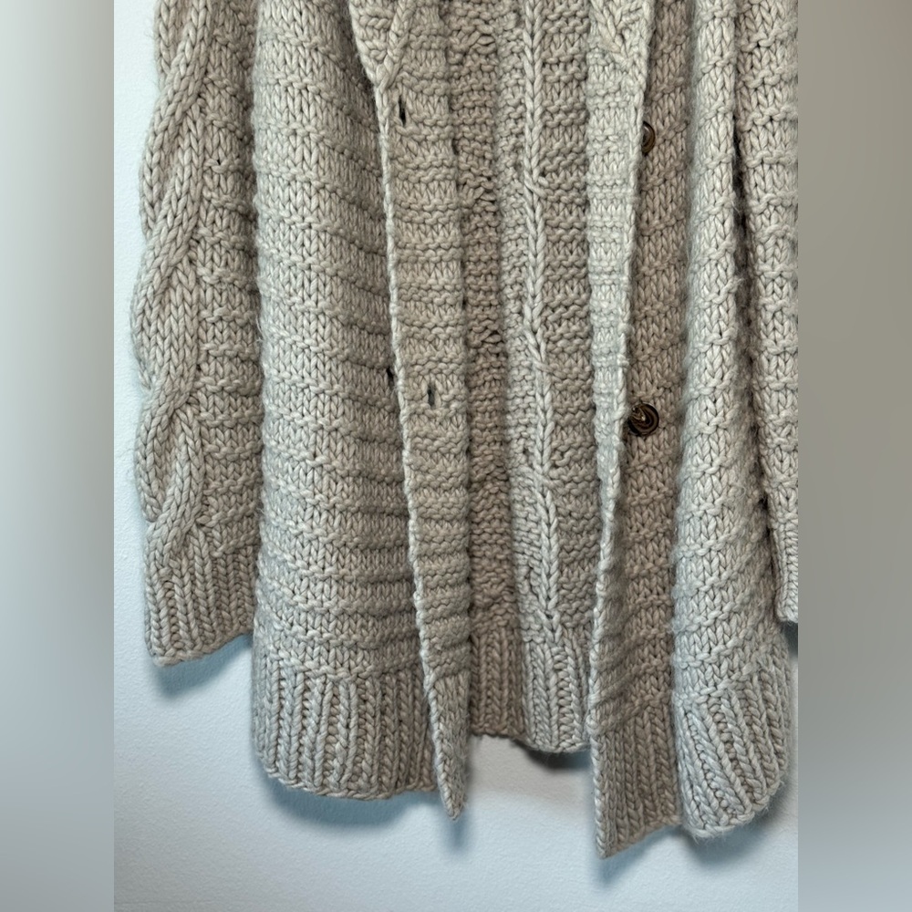 ULLA JOHNSON Alpaca Cardigan Sand
Knit Sweater Size L Aiko - Picture 6 of 15